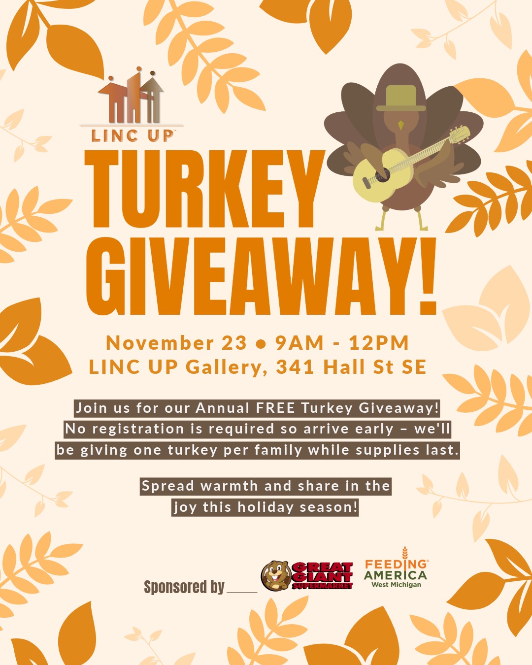 Read more about the article COMMUNITY RESOURCE – Linc Up Turket Giveaway